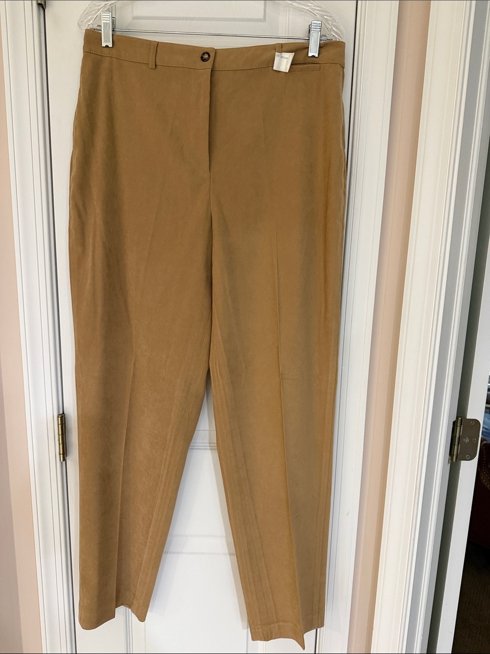 Talbots Classic Women's Tan Dress Pants, Size 14